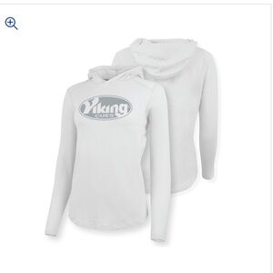 Viking Cues Women's White Long Sleeve Tee